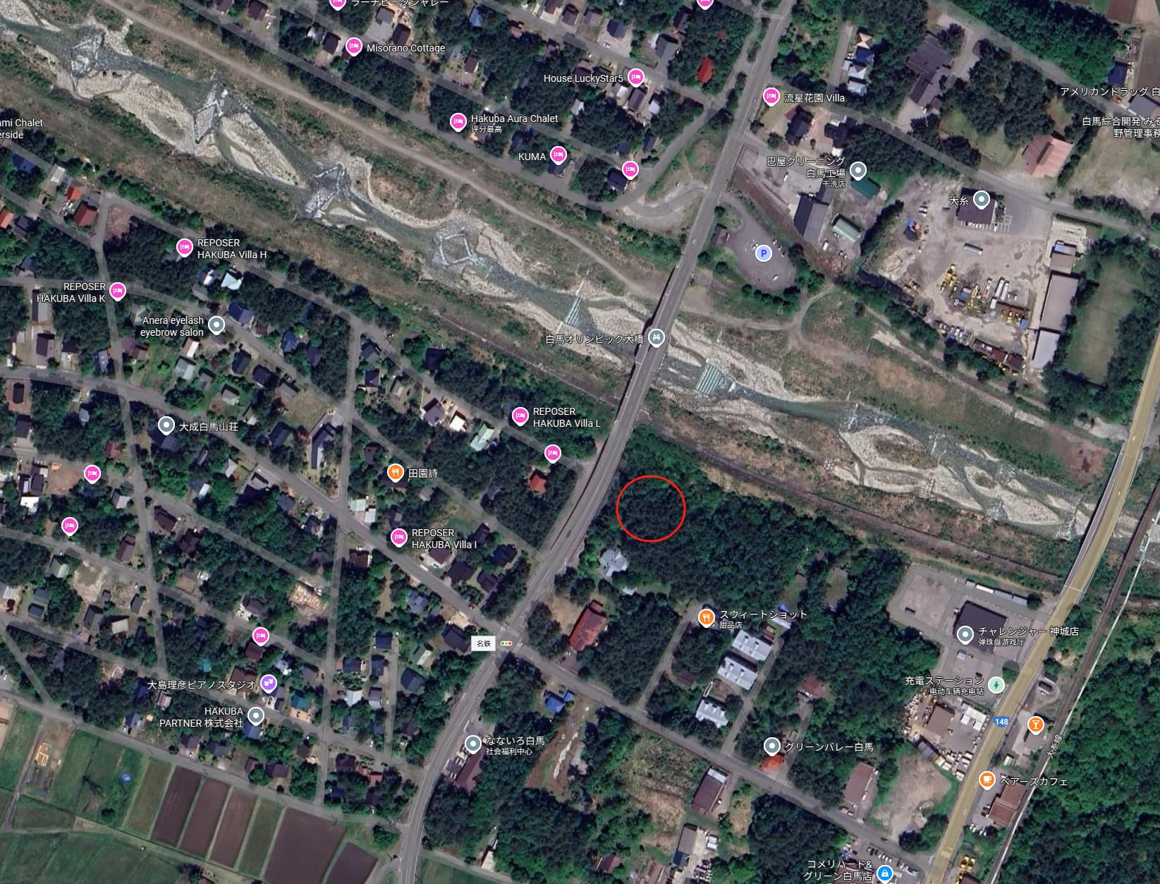 Hakuba Riverfront and Plot Overview