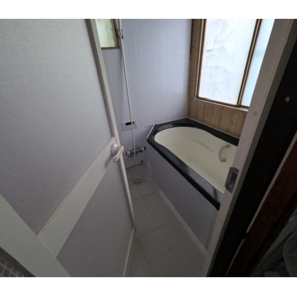 Compact bathroom with Japanese-style unit bath